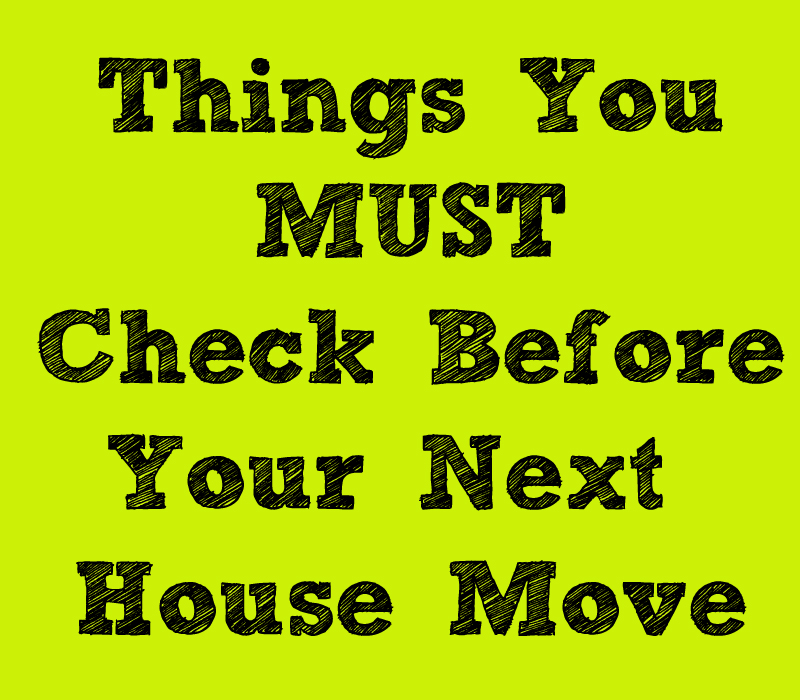 Things You Must Do Before a House Move
